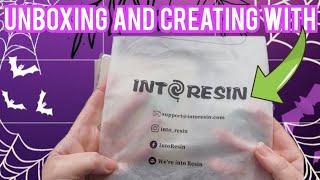 Unboxing and creating with Into Resin