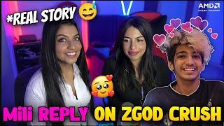 Mili Direct Reply On Zgod Crush Matter| Reaction On Gagu beti#godlike