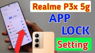 How to lock apps in Realme p3x/ Realme p3x 5g me app lock kaise kare/app lock setting