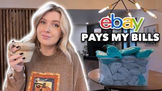 This mom works from home selling clothes on eBay