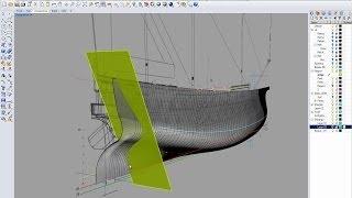 Гото Предестинация - 12. Построение поверхности  и кормовой плоскости в Rhino 5.0