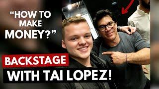 Backstage with Tai Lopez in Dubai: "How To Make Money"