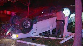 2 Teens Injured in High-Speed Rollover Crash in Santa Clarita