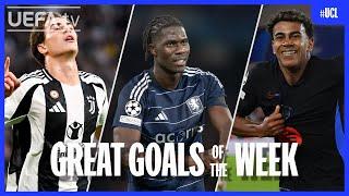 #UCL Great Goals Matchday 1 | Yildiz, Onana, Yamal