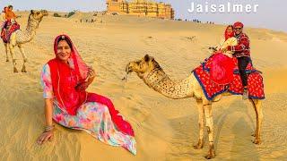 camel safari Darr rhi h Jaisalmer Sam Thar Desert- Fort, lake and Sand dunes