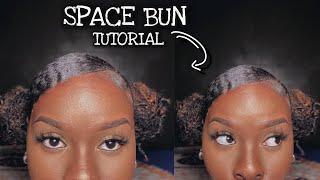 Two Space Buns Tutorial  | Natural Hairstyles | Type 4 Hair