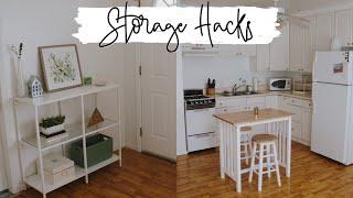 Small Studio Apartment Storage Solutions & Hacks