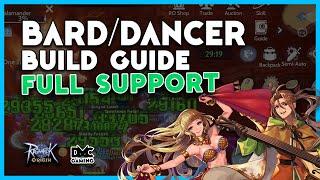 RAGNAROK ORIGIN GLOBAL | BARD FULL SUPPORT BUILD GUIDE | DANCER SUPPORT