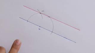 Draw parallel lines only with a ruler and compass