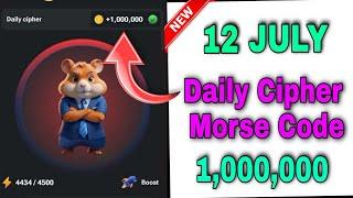 Hamster Kombat Daily Cipher Code 12 July 2024 | Hamster Kombat New Morse Code Today