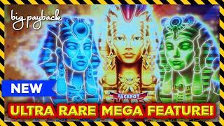 TRIPLE MEGA FEATURE! Pharaoh Link Slots - RARE & AWESOME!