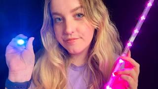 ASMR | Eyed Closed  triggers for sleep [LIGHTS in the dark] 