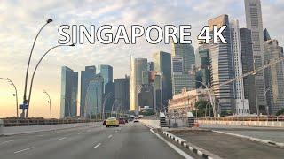 Singapore 4K - Driving Downtown - Morning Drive