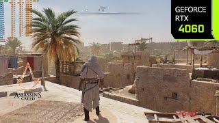 Assassin's Creed Mirage | RTX 4060 1080p, 1440p, 4K DLAA/DLSS 3.5 | i7 10700F | PC Performance