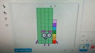 Charlie and the Alphabet Guy Numberblocks 41-50 Sing I'm blue da ba dee da ba die