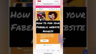 How to Find your Faberlic Website Address