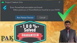 error: PowerShell executable not found either pwsh.exe or PowerShell must be in your path