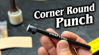 Using the Leather Craftool Corner Round Punch