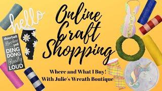 Come Shop With Me | What I Order From The Craft Store | Craft Shopping Haul |  Mesh, Ribbon, & Signs