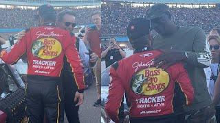 Michael Jordan and Jeff Gordon Congratulate Martin Truex Jr. Post-Race at Phoenix