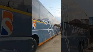 BSR Travels Bangalore to Hyderabad SCANIA Multi-Axle AC Sleeper Bus #bus #acbus #shorts #real