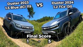 2024 Dacia Duster 1.2 TCe VS 2023 Duster 1.5 dCI Hill Descend Offroad Test