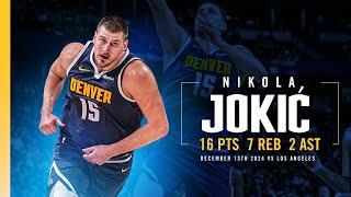 Nikola Jokić Full Game Highlights vs. Clippers  | 12/13/24