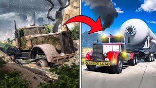 Repairing ABANDONED 1960s Truck in GTA 5 RP!