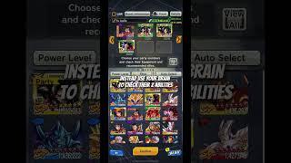 Stop putting your bench characters like this! #dragonballlegends #dbs #dbz #dragonballz #dbl #goku
