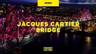 Jacques Cartier Bridge Interactive Illumination