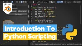 Blender Python Tutorial : An Introduction to Scripting [how to learn python for beginners]