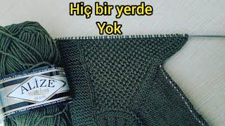 yeni yepyeni örgü yelek yapılışı, yakadan başlama kolay yelek modeli, part 1,#knitting #sweater