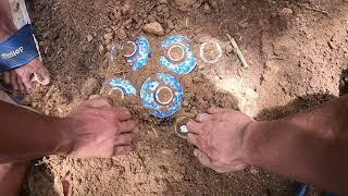 WE FOUND THE JAPANESE CAMP AND RECOVERED RELICS.