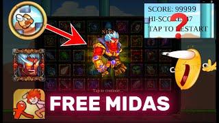 Free Hero - Midas | Tappy Bird- How Many Boosts? | Epic Heroes War | #epicheroeswar #ehw