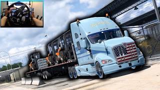 Rough Terrain Forklift Haul – Double Trailers with Kenworth T700 | ATS 2025