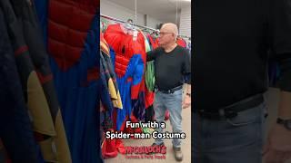 Having fun with a Marvel Spider-man costume. #shortvideo #spiderman #costume