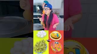 Chocolate cake vs Egg ice cream challenge! #funny by Ethan Funny Family