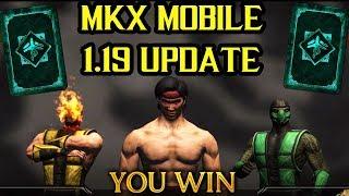 MKX Mobile 1.19 Update is LIVE. Getting First Feats of Strength, This Update is AWESOME!