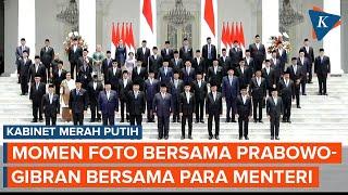 [FULL] Momen Presiden Prabowo dan Wapres Gibran Foto Bersama Menteri Kabinet Merah Putih di Istana