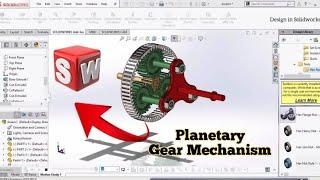 PLANETARY GEAR MECHANISM|Gear Design in Solidworks #solidworkstutorial #assembly #3ddesign#geardrive