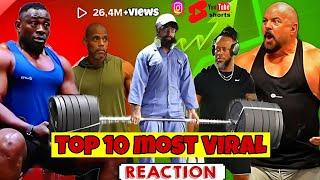 Top 10 Most viral reaction 2024 ! Anatoly gym prank