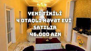 GENCEDE 46.000 AZN 4 OTAQLI ELA TEMIRLI HEYET EVI SATILIR | GENCEDE SATILAN EVLER