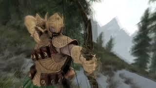 The Cleanest Kill Shot In Skyrim Ever!!!