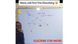 Geometry Question That Many Find Disturbing #mathhelp #mathhacks #1millionviews