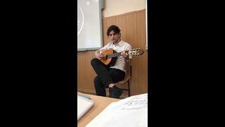 I presented my song as my final project for class.