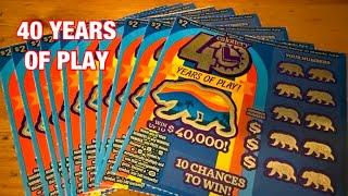 40 Years of Play Tickets‼️California Lottery Scratchers