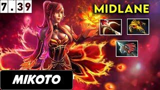 Mikoto Lina Midlane - Dota 2 New Patch 7.39 Pro Pub Gameplay