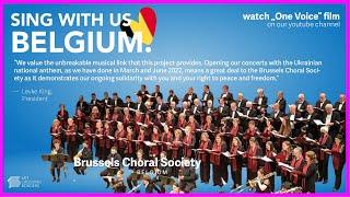 BRUSSELS CHORAL SOCIETY PERFORMS and SINGS WITH UKRAINE