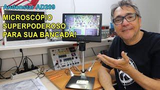 Andonstar AD209 - Um microscópio digital super poderoso para sua bancada! #Review