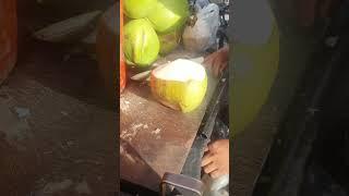 Slicing Open a Coconut for the Ultimate ASMR Experience